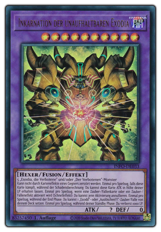 INFO-DE033 Inkarnation der unaufhaltbaren Exodia