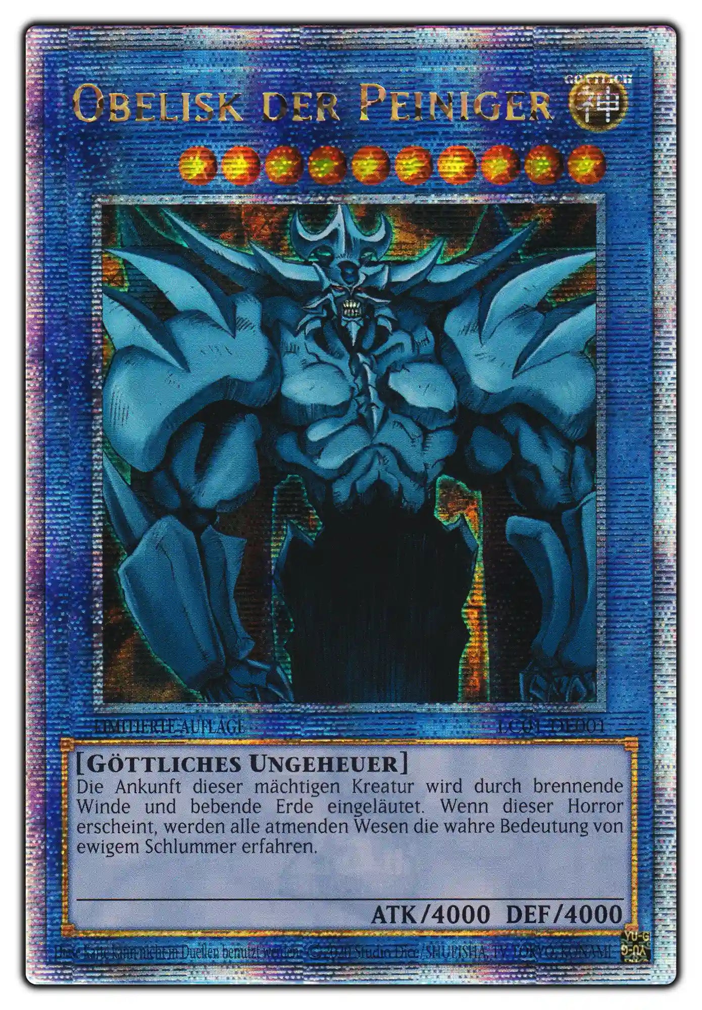 LC01-DE001 Obelisk der Peiniger Quarter Century Secret Rare