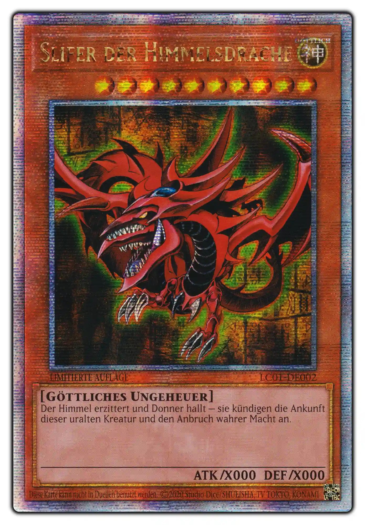 LC01-DE002 Slifer der Himmelsdrache Quarter Century Secret Rare