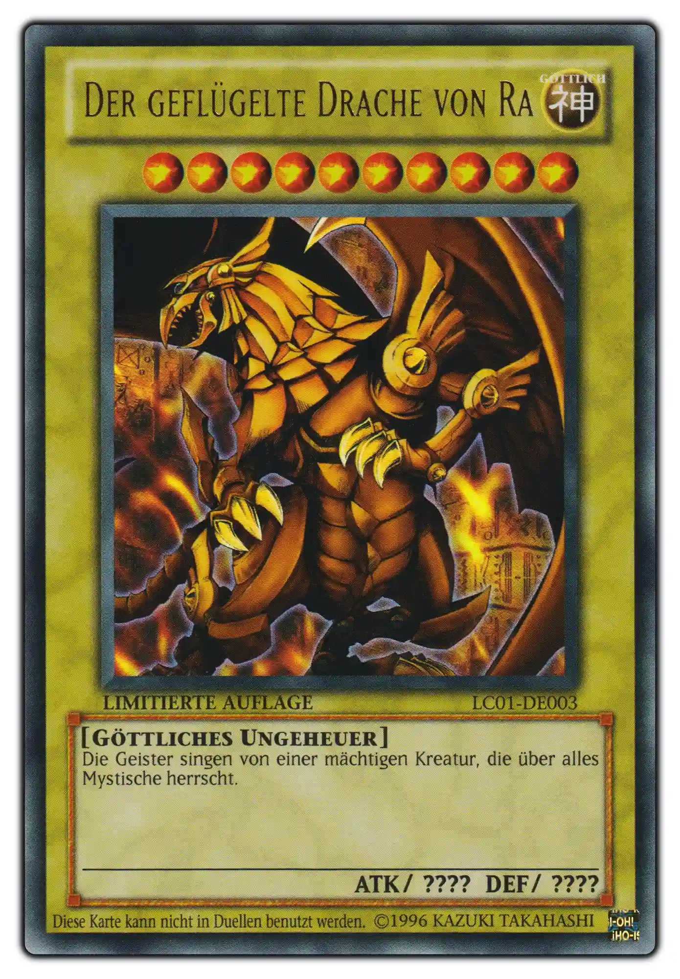 LC01-DE003 Der geflügelte Drache von Ra Ultra Rare