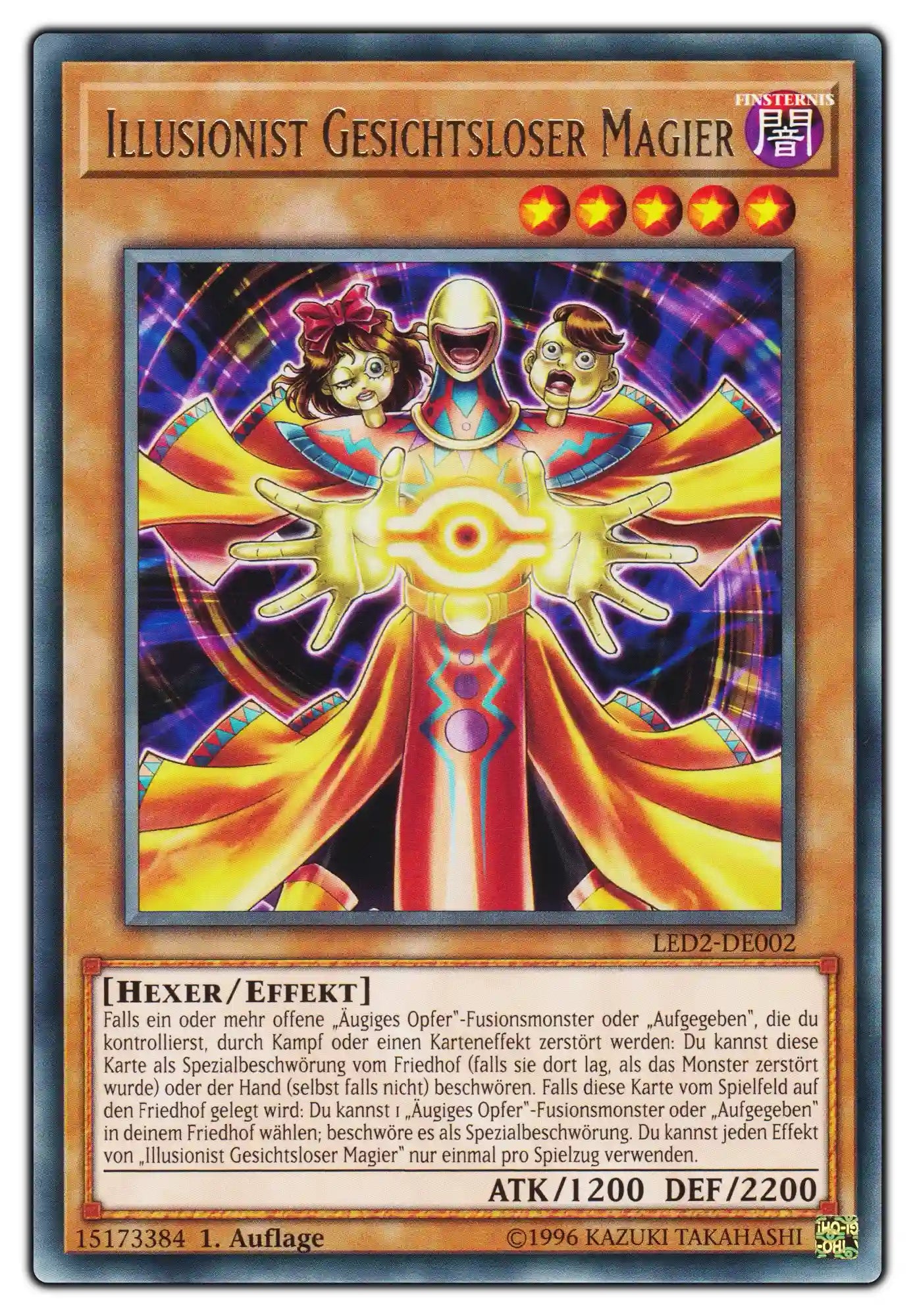 LED2-DE002 Illusionist Gesichtsloser Magier