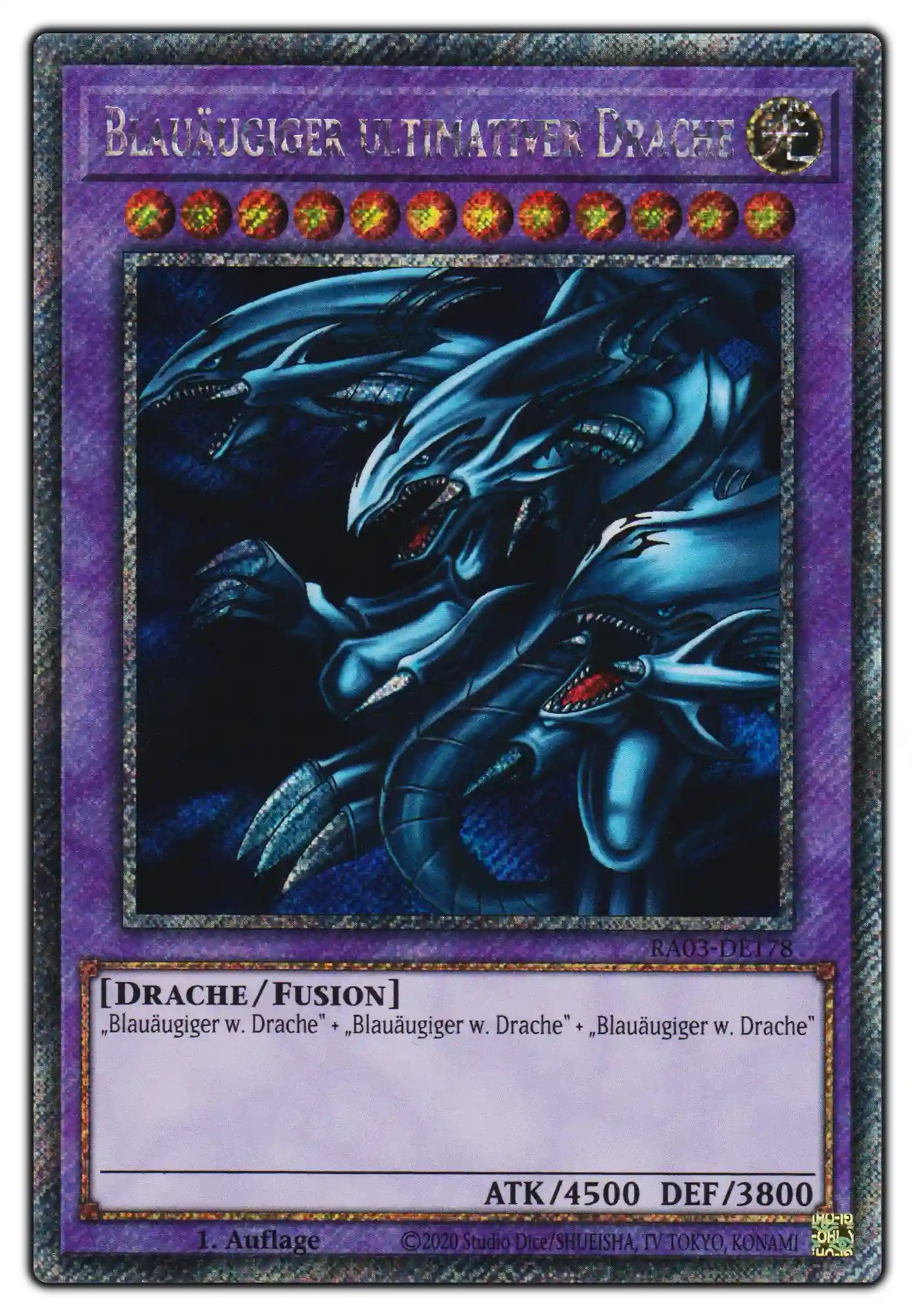 RA03-DE178 Blauäugiger ultimativer Drache