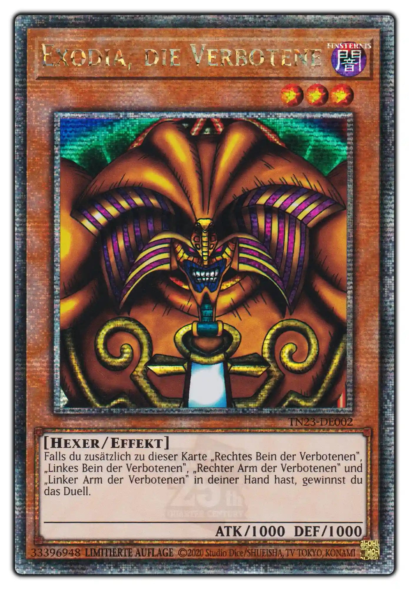 TN23-DE002 Exodia, die Verbotene