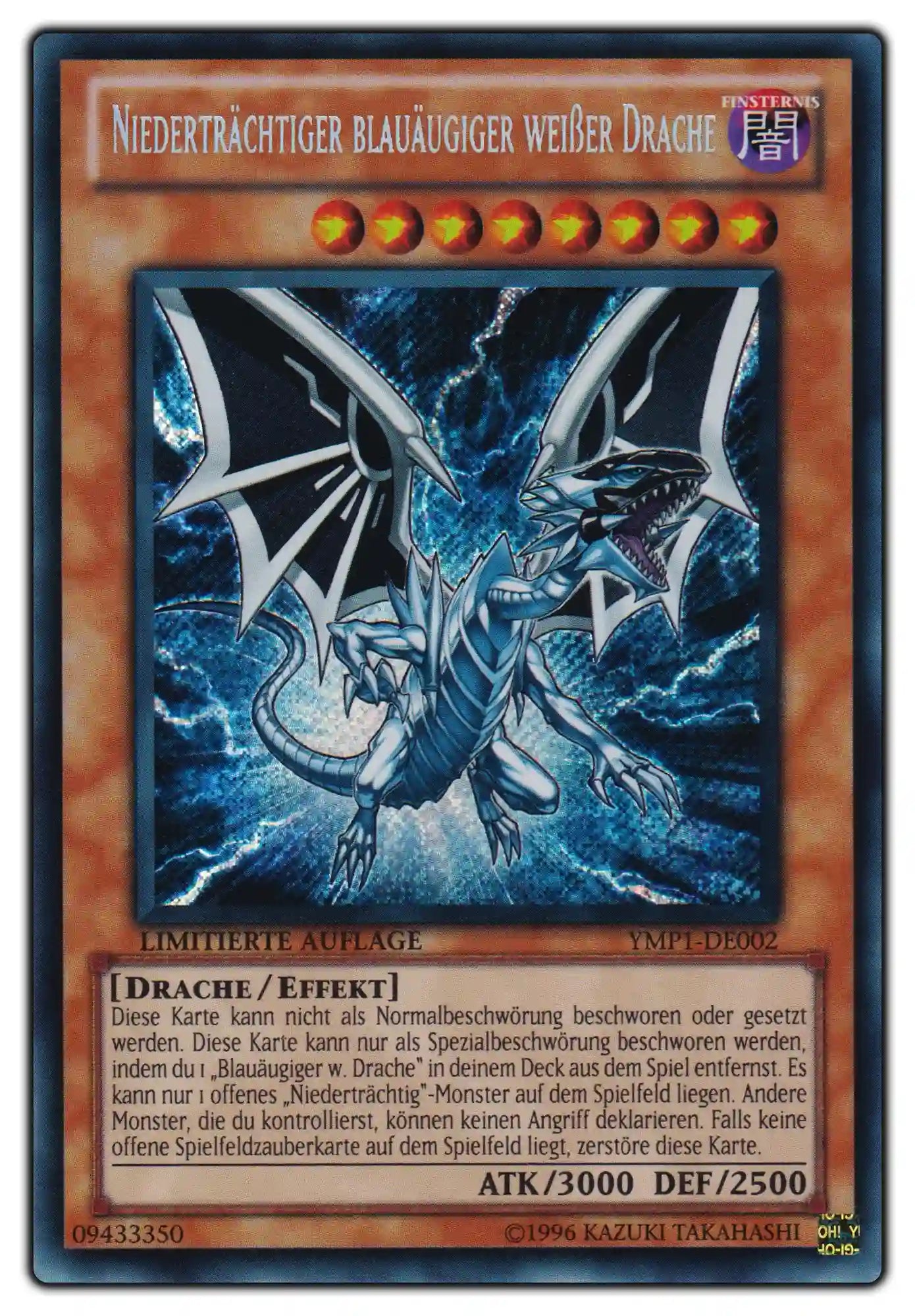 YMP1-DE002 Niederträchtiger blauäugiger weißer Drache