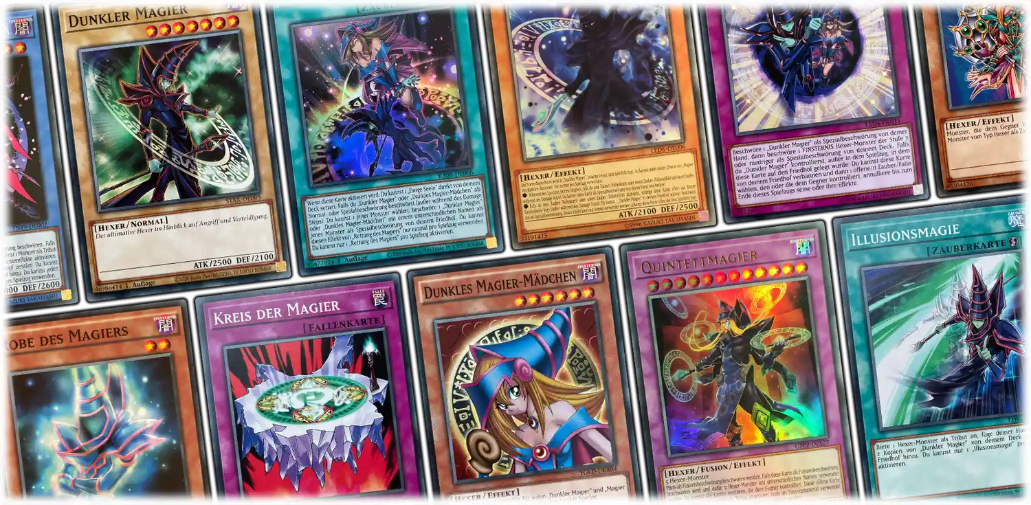 Yu-Gi-Oh! Collage aus Dunkler Magier Karten